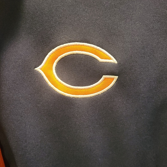 Chicago Bears Mens Size XL NFL Softshell Full Zip Jacket Navy Blue Football - Picture 6 of 9